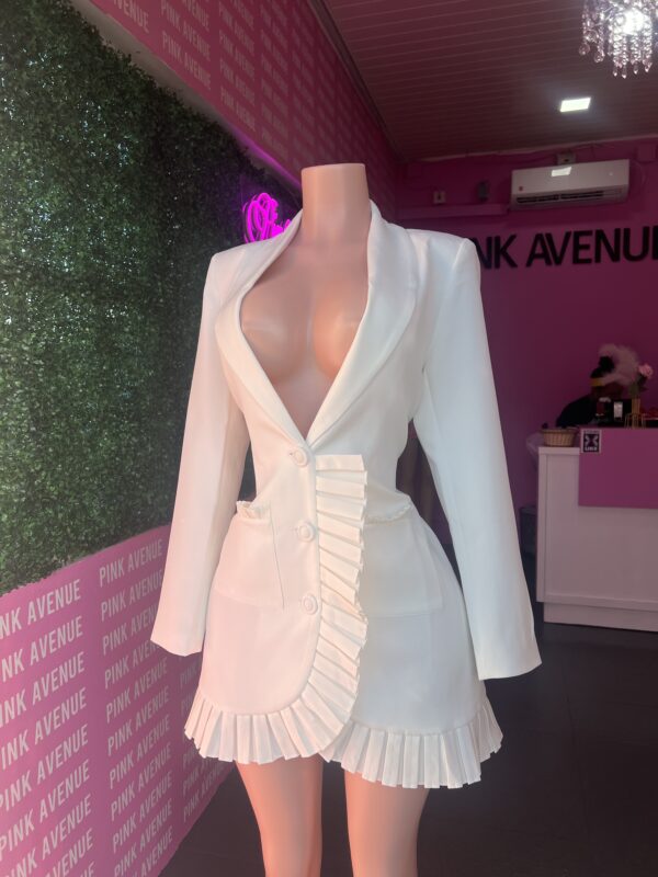 Frilled Blazer Dress - Image 2