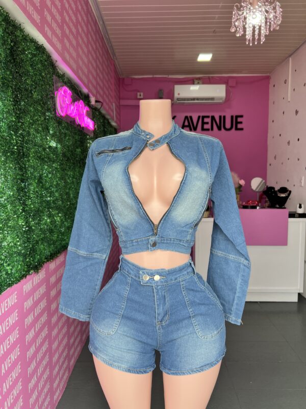 Denim Pants Set