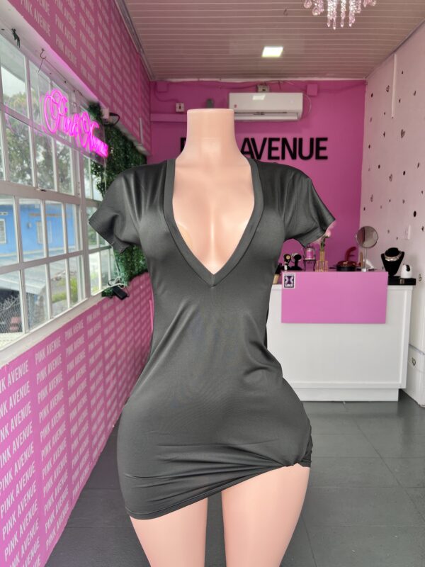V-neck Mini Dress