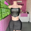 Black Skirt Set