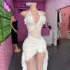 White Halter Dress - Image 2