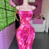 Pink Ruched Dress