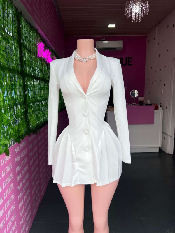 White Blazer Dress