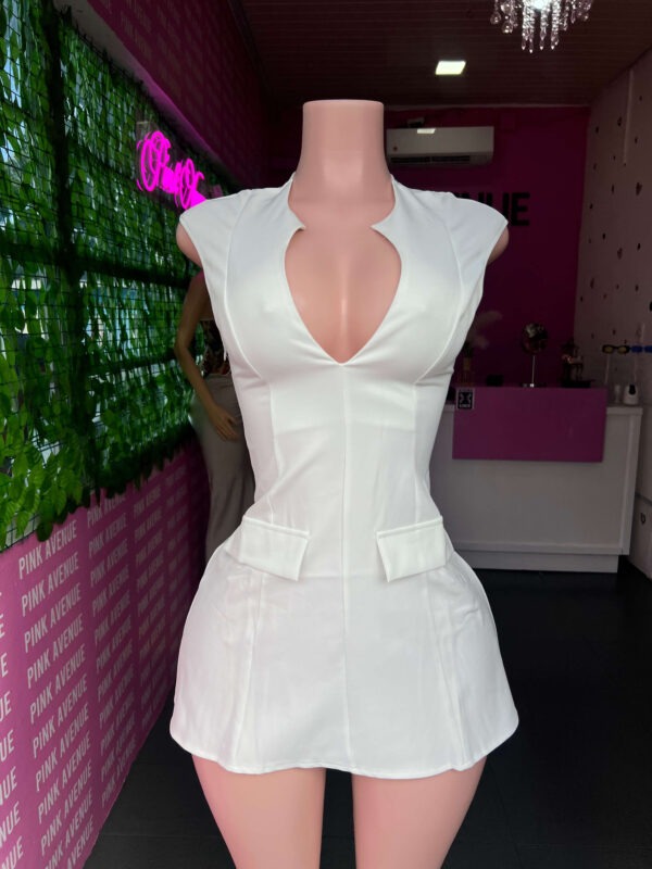 White Sleeveless Dress