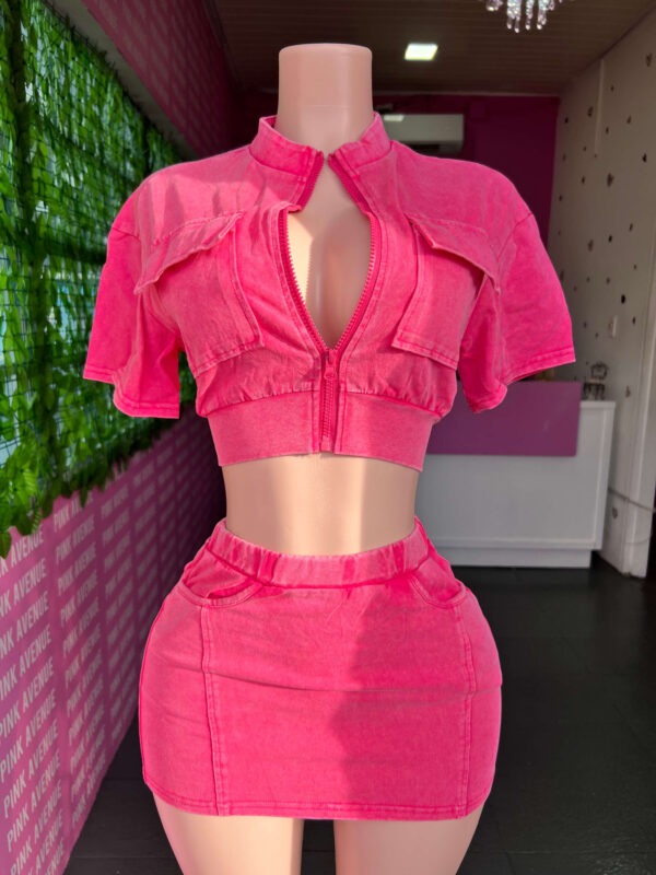 Pink Skirt Set